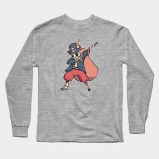 Dabbing Skelton Pirate with Bag of Loot Long Sleeve T-Shirt